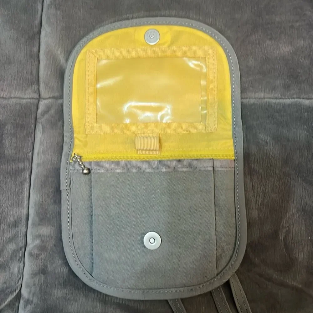 Baggallini Gray Belt Bag Adjustable Crossbody Multi Use Bag Wallet Women Unisex